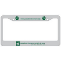Chrome Plated Plastic Color Fill License Plate Frames